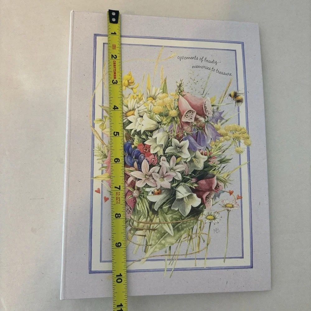 Hallmark Marjolein‎ Bastin Photo Album Flower Bouquet Nature's Sketchbook Purple
